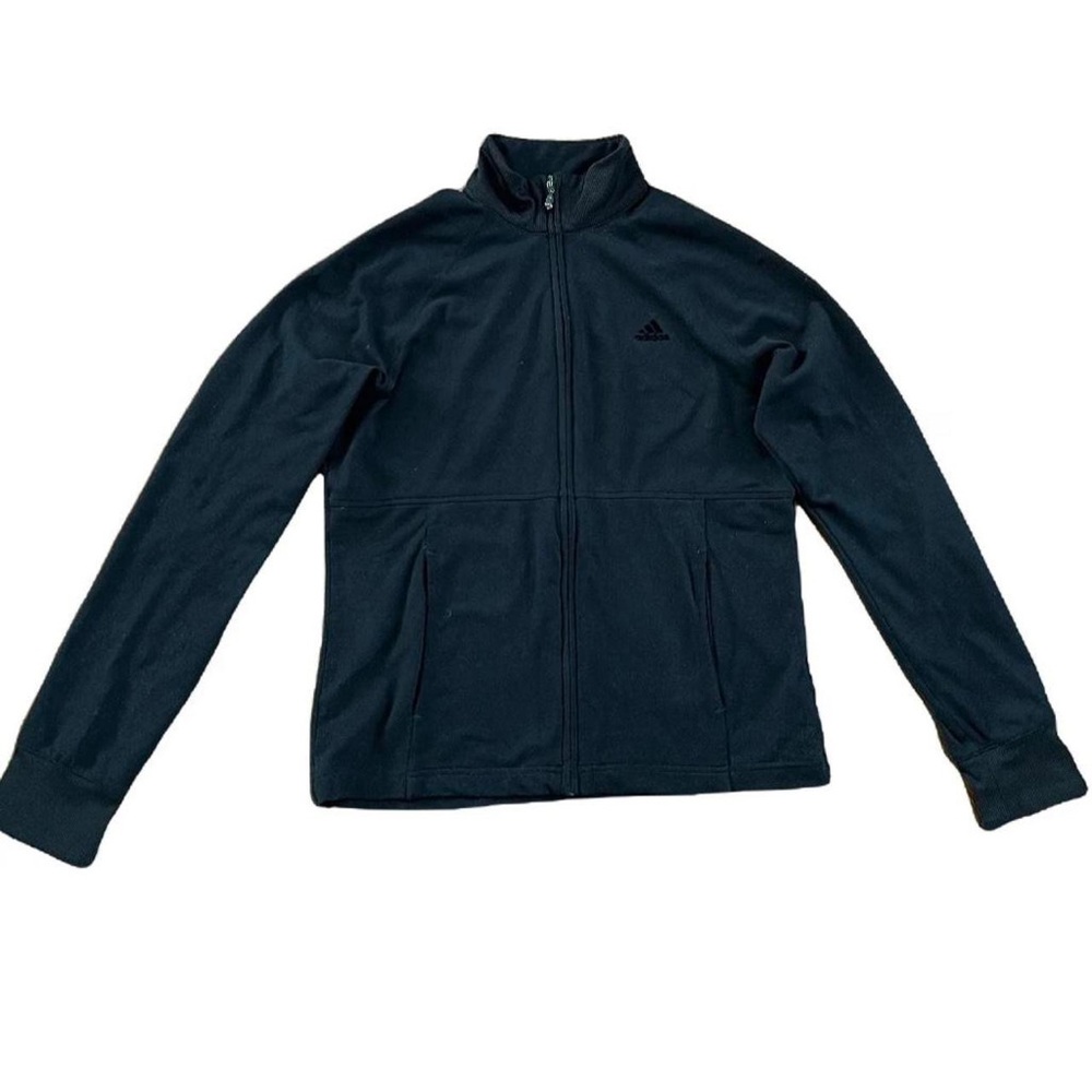 Black adidas y2k athletic training full zip jacket sportswear activewear